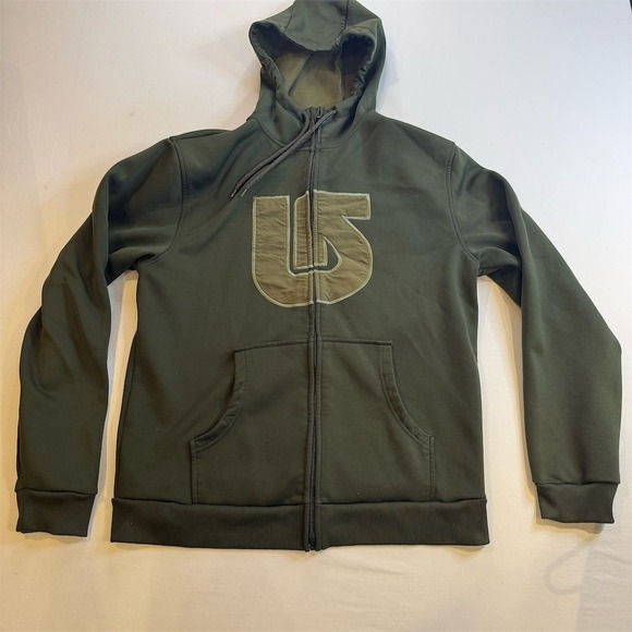 Burton Other - Burton Men's Green Full-Zip Hoodie Jacket Size L Casual Windbreaker